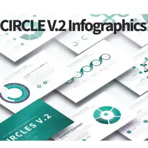 قالب پاورپوینت اینفوگرافیک CIRCLES V.2